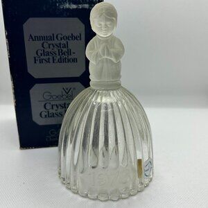 VINTAGE Goebel Annual crystal glass bell - 1st edition - 1978